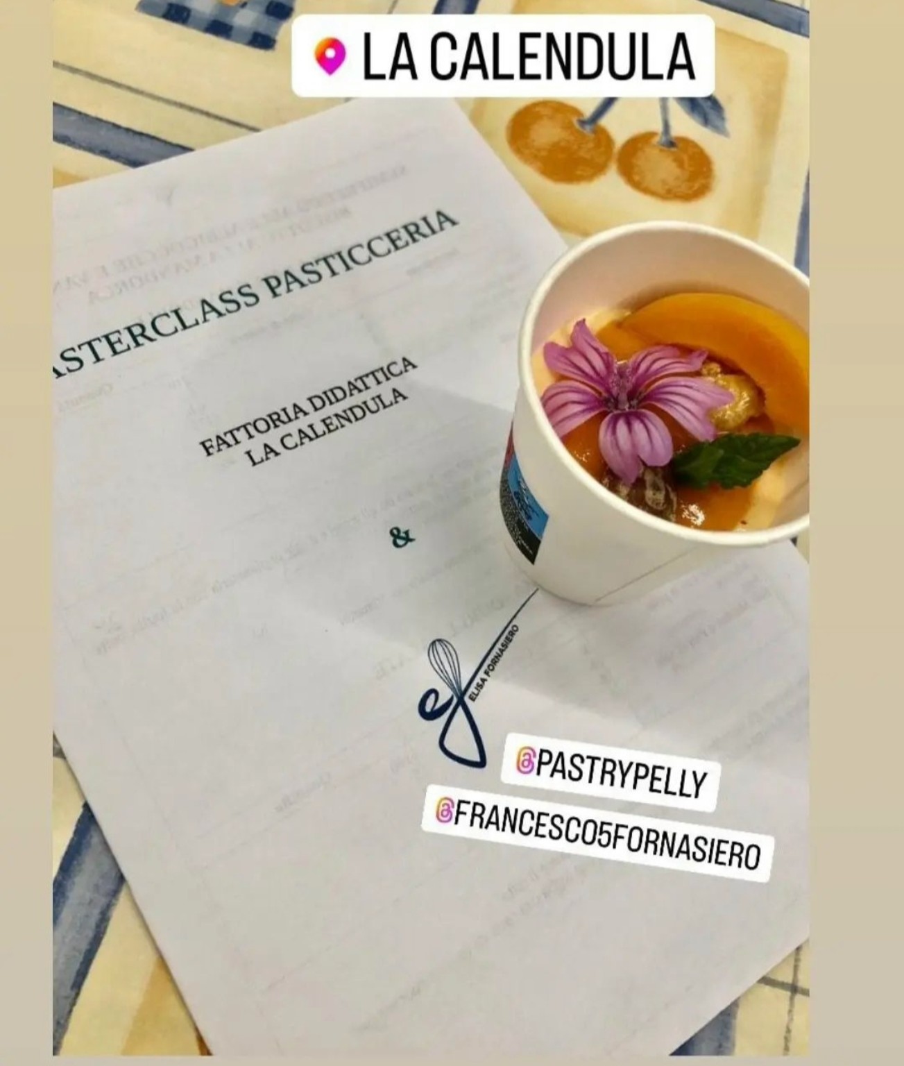 Un ricordo del laboratorio di pasticceria