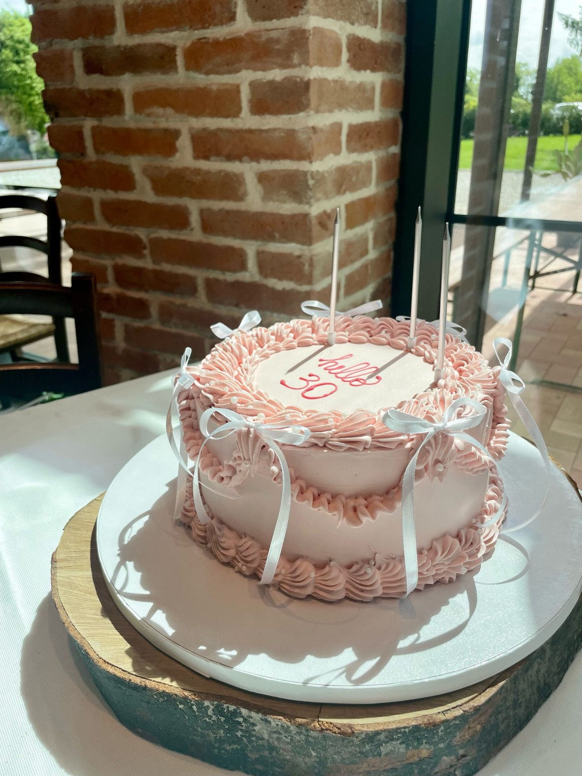 Torta a piani per un compleanno